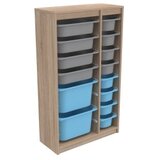 Hanah home višenamenska polica montana xs 2D4N8U sonomo grey blue | ePonuda.com