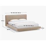 Micadoni Svetlo rjava oblazinjena zakonska postelja 180x200 cm Linea – | Shoptok.si