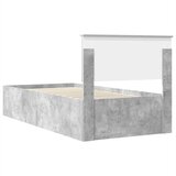  Krevetna konstrukcija s uzglavljem Betonski sivi 75 x 190 cm | shoptok.hr