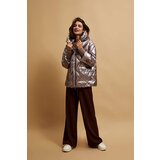 Marisse Raspberry Metallic Quilted Jacket | ePonuda.com