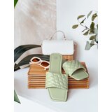 DStreet Klapki damskie SATELIVA zielone | Shoptok.si