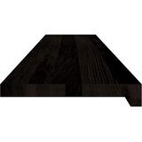  Gazišta stepenice 12 kom tamnosmeđi 120x25x2 cm masivna hrast | shoptok.hr