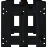  Povišena vrtna gredica crna 100x30x30 cm masivna borovina | shoptok.hr