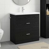  Set namještaja za kupaonicu Crni hrast 81 x 40 x 84,5 cm | shoptok.hr
