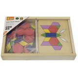Viga drveni geometrijski mozaik dienesa kocke Montessori logička slagalica148 el | shoptok.hr