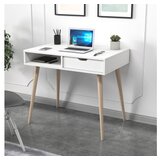 Hanah home radni sto offer - white, wooden whitewooden study desk | Eponuda.com