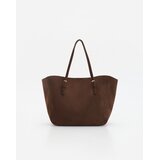 Reserved Torba shopper od umjetne brušene kože - prljavosmeđe Cijene