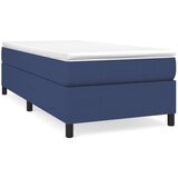 Maison Chic Box spring postelja - Vzmetna postelja z vzmetnico moder 90x200 cm blago SL6391, (21887139) Cene