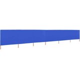  Vjetrobran sa 6 panela od tkanine 800 x 80 cm azurno plavi | shoptok.hr