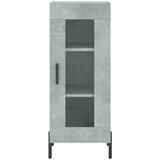  Visoka komoda siva betona 34 5x34x180 cm od konstruiranog drva | shoptok.hr