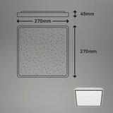 Lesnina XXXL Briloner 3748-415 - LED Stropno svetlo STAR SKY LED/15W/230V 27x27 cm crna | Eponuda.com