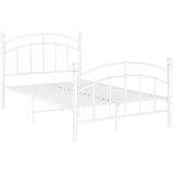 The Living Store Posteljni okvir bel kovinski 120x200 cm - Posteljni Okvir, (21525128) | Shoptok.si