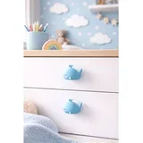 Balina 4 Light Blue Decorative Handle Set