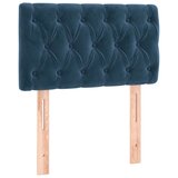 Maison Chic posteljno vzglavje - vzglavna omarica - nočna omarica temno modro 80x7x78/88 cm žamet, (21706626) Cene