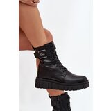 Boto Women's platform ankle boots with decorative detail insulated black Lyrana | Shoptok.si