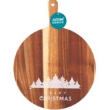Altom design okrugla drvena daska Božić 25cm | shoptok.hr