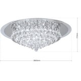 Orion DLU 2378/9/62-Kristalni plafonski luster GLORIA 9xG9/40W/230V prečnik 62 cm hrom | Eponuda.com