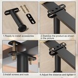 PENBINMALL 4x nastavljive podporne noge za posteljo 15–25 cm | Shoptok.si