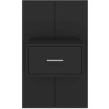  Stenske nočne omarice 2 kosa črne, (20809035) | Shoptok.si