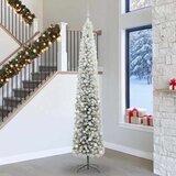 vidaXL Umestno božično drevo Zelena 300 cm PVC in Jeklo in Plastika | Shoptok.si