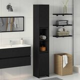  Kupaonski ormar Crni hrast 30 x 30 x 183,5 cm Konstruirano drvo | shoptok.hr