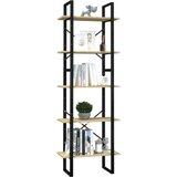 vidaXL ormarić za knjige s 5 razina 60 x 30 x 175 cm od borovine | shoptok.hr