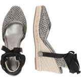 Guess Sandali 'CHARMI' ecru / srebrno-siva / črna | Shoptok.si
