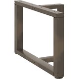  Noge za klub stolić T-oblika 2 kom Crne 60x25x(42-43) cm Čelik | shoptok.hr