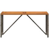 Vanjski stol Sivi 80 x 40 x 40 cm Čelik i Poli Ratan | shoptok.hr