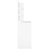  Toaletni stolić s LED svjetlima bijeli 74,5 x 40 x 141 cm | shoptok.hr