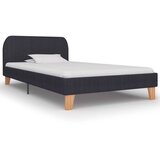 vidaXL Posteljni okvir temno sivo blago 90x200 cm, (20643252) Cene