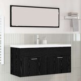  Kupaonski ormar Crni hrast 100 x 38 5 x 46 cm Konstruirano drvo | shoptok.hr