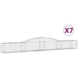  Lučne gabionske košare 7 kom 400x50x40/60 cm pocinčano željezo | shoptok.hr