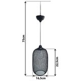  LED solarni luster na sajli MEGGY 1,2V 200 mAh IP44 | Eponuda.com