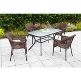 Gardenson Vrtna Miza Ravenna, Temno Rjava, 150x85cm | Shoptok.si