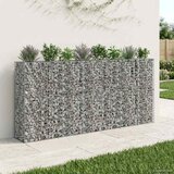  Gabionski uzdignuti krevet 4 pcs Srebrno 330 x 50 x 150 cm | shoptok.hr