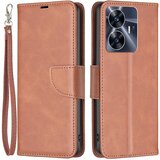 INORCO Denarnica iz PU usnja, enobarvna teksturirana torbica za telefon s stojalom, odporna na udarce, za Realme C55, (22033767) | Shoptok.si
