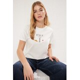 TRENDYOLMILLA Ženska majica TWOSS25TS00047, Bela | Eponuda.com