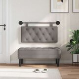 Držeće uzglavlje Zidne Sivo-smeđa 100 x 55 x 7 cm tkanina - Sivo-smeđa 90 cm bez LED | shoptok.hr