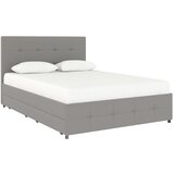 Støraa Sivi tapecirani bračni krevet s prostorom za odlaganje 140x200 cm Rose – | shoptok.hr