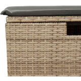 vidaXL 9-dijelni set vrtnih sofa s jastucima bež od poliratana bagrem | shoptok.hr