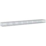 vidaXL Gabionska košara s pokrovom 800x100x50 cm pocinkano železo | Shoptok.si