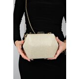 LuviShoes CUARTO Women's Gold Silvery Handbag Cene