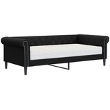  Dnevni krevet s madracem crni 90 x 200 cm od umjetne kože | shoptok.hr