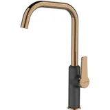 slavina za sudoper alanis crna/rose gold