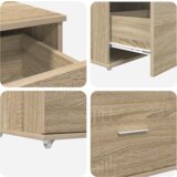  Stol sonoma hrast 131.5 x 50 x 106.5 cm Konstruirano drvo | shoptok.hr