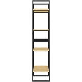 Ormarić za knjige s 4 razine 60 x 30 x 140 cm masivna borovina | shoptok.hr