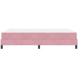  Postelja z vzmetnico z vzmetnico Roza 140 x 210 cm blago, (5000124131) | Shoptok.si