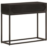  Konzolni stol crni 90 x 30 x 76 cm masivno drvo manga i željezo | shoptok.hr