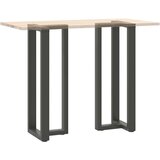  Noge za barsko mizo v obliki črke T 2 kosa antracit 50x35x(110-111) cm jeklo | Shoptok.si